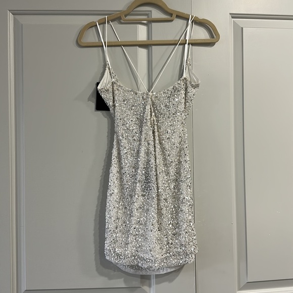 REVOLVE x RETROFETE white sequence dress - Picture 2 of 2